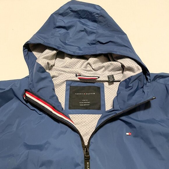 Tommy Hilfiger Mens Size XXL Windbreaker Jacket Flaws - Picture 4 of 15
